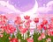 Paint by Numbers Kit for Adults, Tulip Flowers Paint by Number for Beginners, DIY Seaside Scenery Acrylic Number Painting on Canvas, Great Gifts Decor